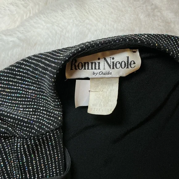 Black Sparkly Open Cardigan - Picture 3 of 3